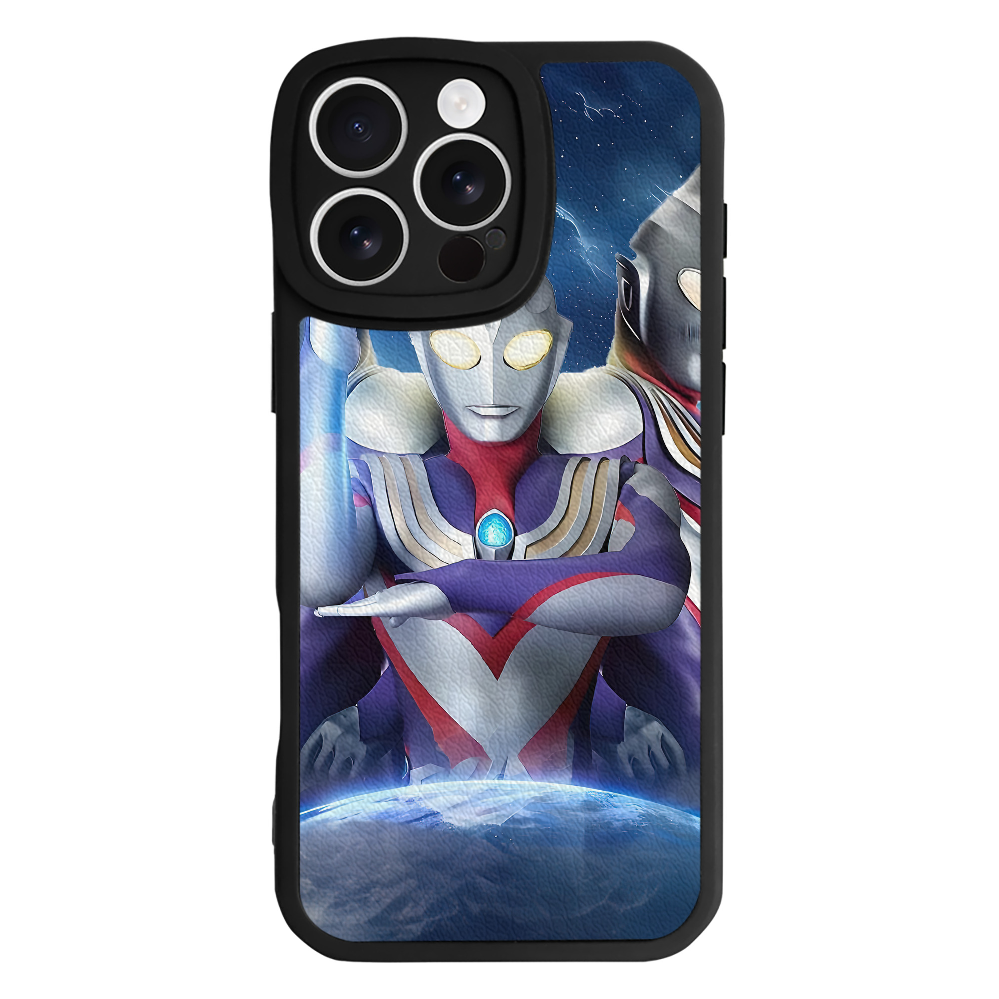 （画像用） ウルトラマン Ultraman 【iPhone 16シリーズ対応】シリコンスマホケース（レザー調） 材質：シリコン